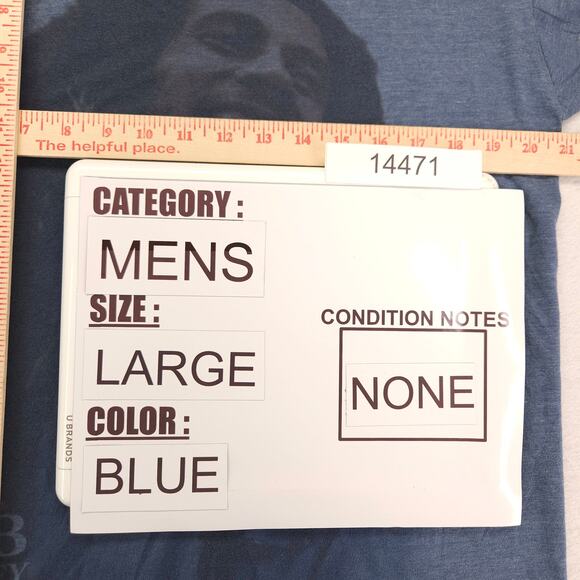 Bob Marley Band Short Sleeve Graphic Pullover T Shirt Mens Size Large L Blue - Picture 7 of 9